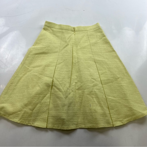 Club Monaco women’s lemon over knee pleated skirt us0 L34-23 - Picture 3 of 5